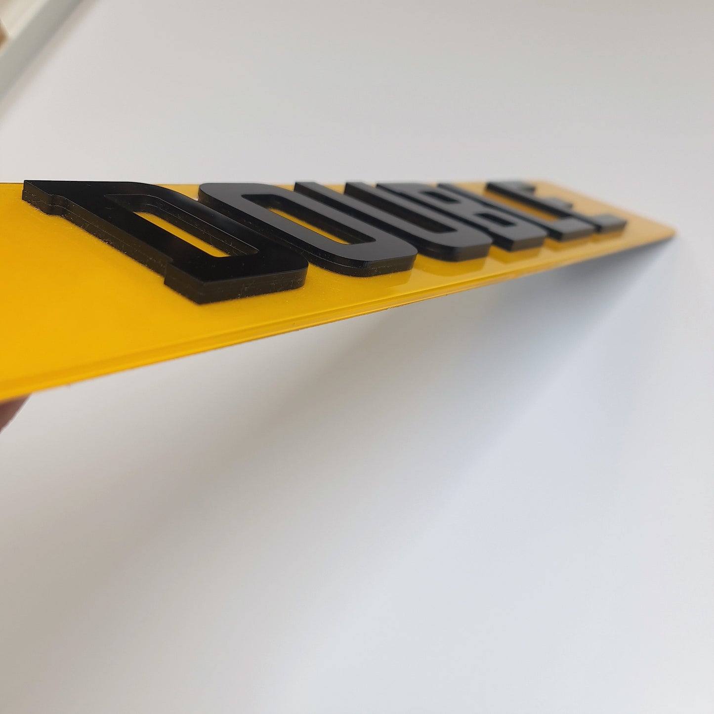 Double 4D Plate (6mm) - SHOW PLATE ANY TEXT