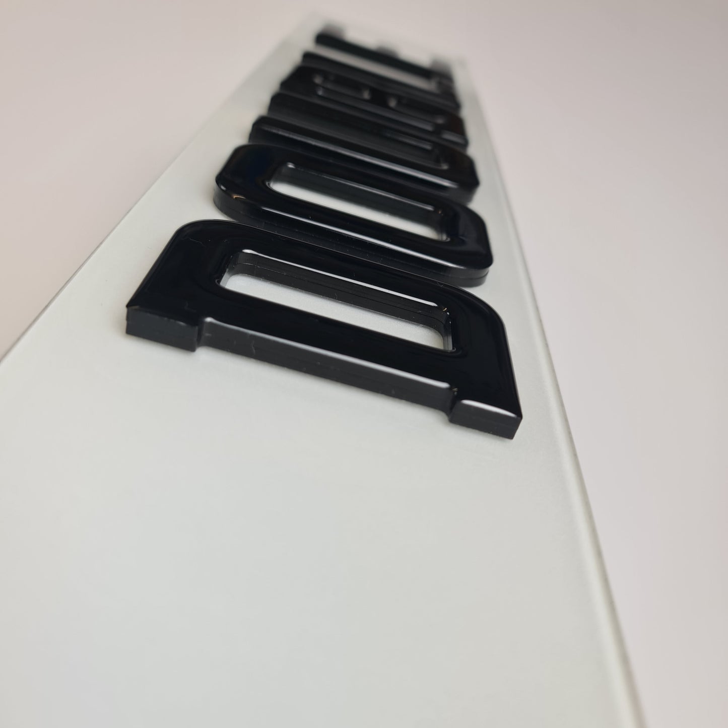 Double 4D Topped With Gel (7mm) - SHOW PLATE ANY TEXT