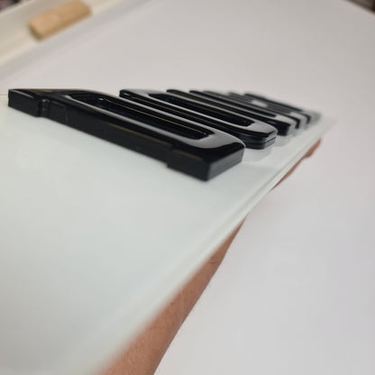 Double 4D Topped With Gel (7mm) - SHOW PLATE ANY TEXT