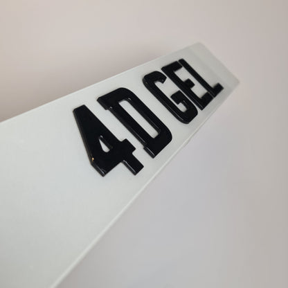 4D Gel - SHOW PLATE ANY TEXT