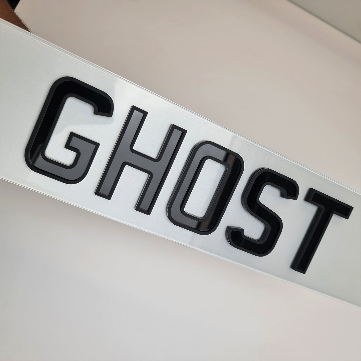 Ghost Plate - SHOW PLATE ANY TEXT