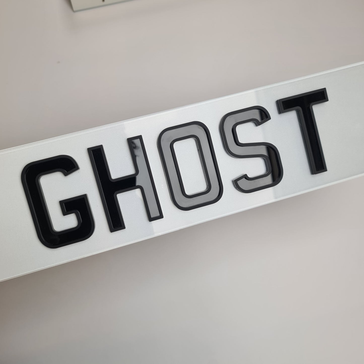 Ghost Plate - SHOW PLATE ANY TEXT