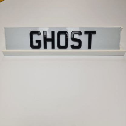 Ghost Plate - SHOW PLATE ANY TEXT
